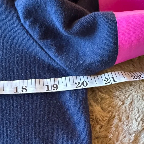 Victoria’s Secret PINK Zip-Up Hoodie – Navy Blue, Size M - Picture 4 of 7